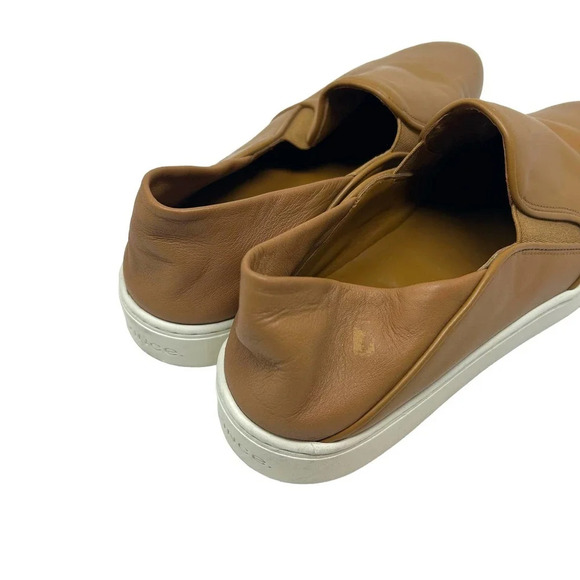 Vince Garvey Slip-on Sneakers In Wheat Cognac Leather Size‎ 9 - Picture 8 of 12